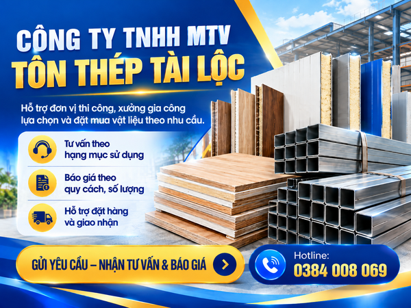 CÔNG TY TNHH MTV TÔN THÉP TÀI LỘC