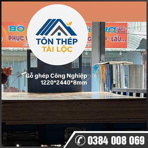 Gỗ Ghép Công Nghiệp 1220x2440x8mm