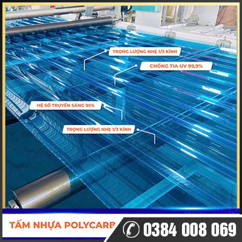 Tấm Nhựa Poly Dạng Sóng
